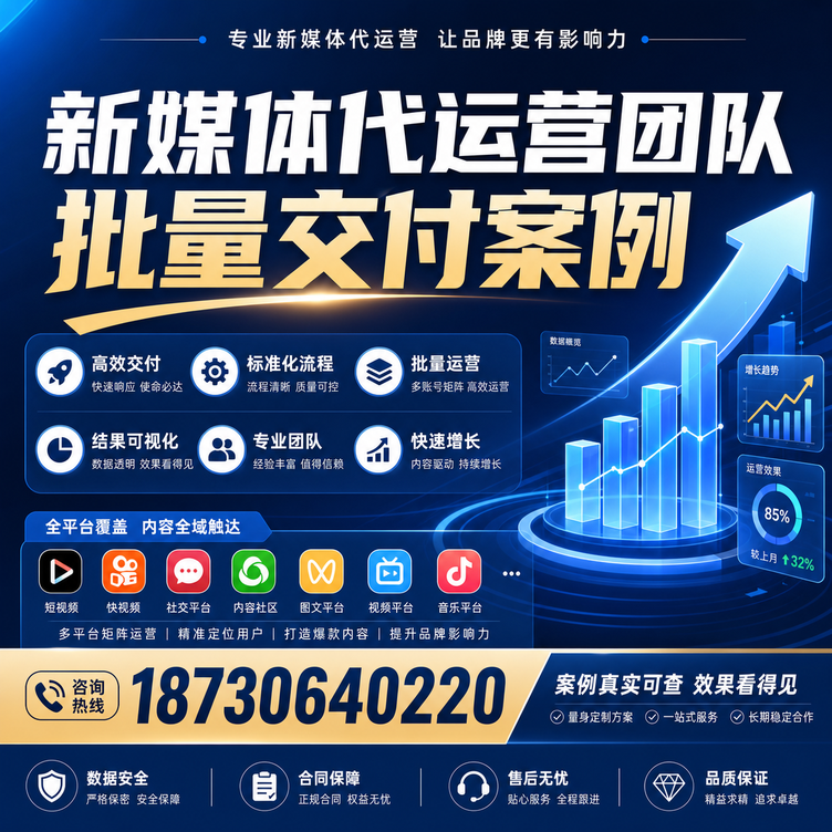 淮北代运营公司多客户账号批量高效交付案例